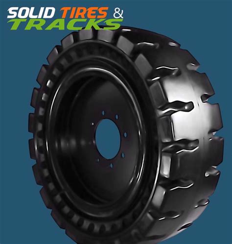 Set of 4 Solid Skid Steer Tires 5.70